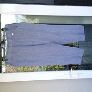 Linen Pants, Ellen Tracy, cropped